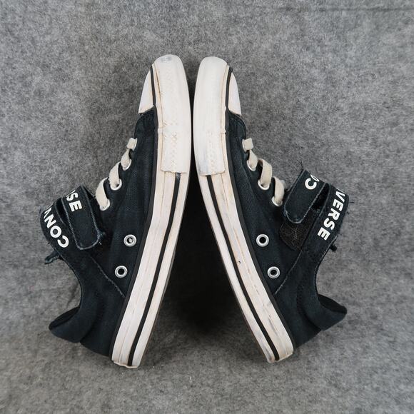 Converse Shoes Kids 3 Sneakers All Star Adjustable Double Strap Slip On Junior - Picture 9 of 12